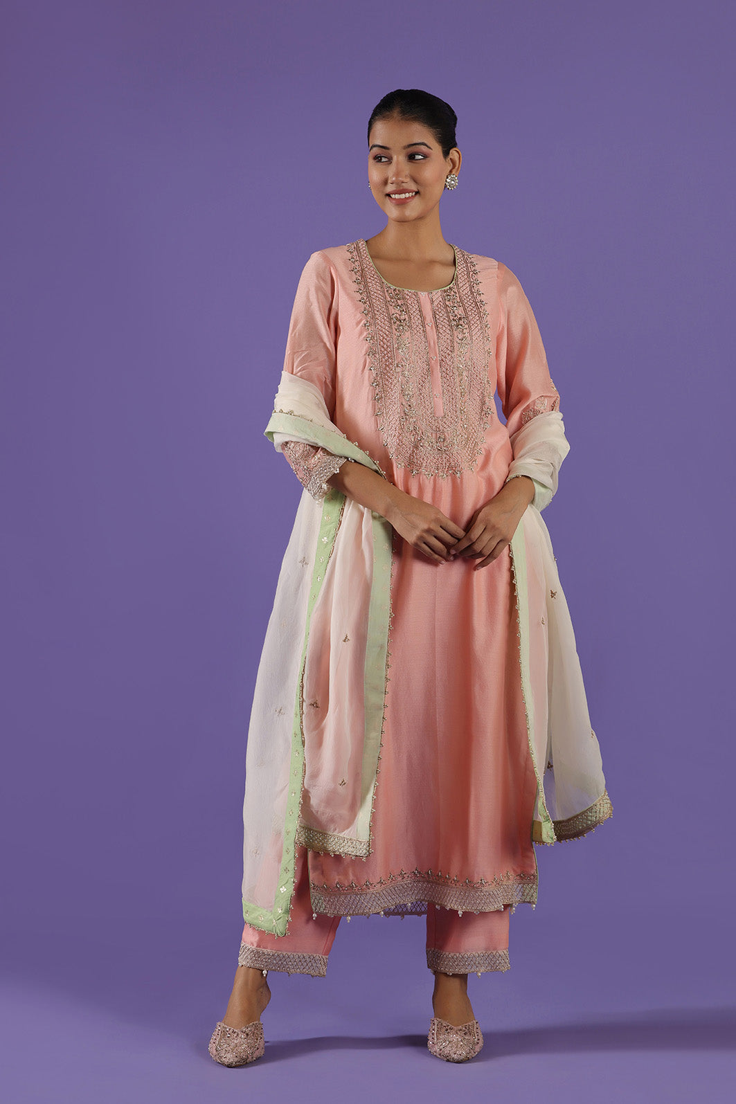 Aadrika Long shirt & Pants set
