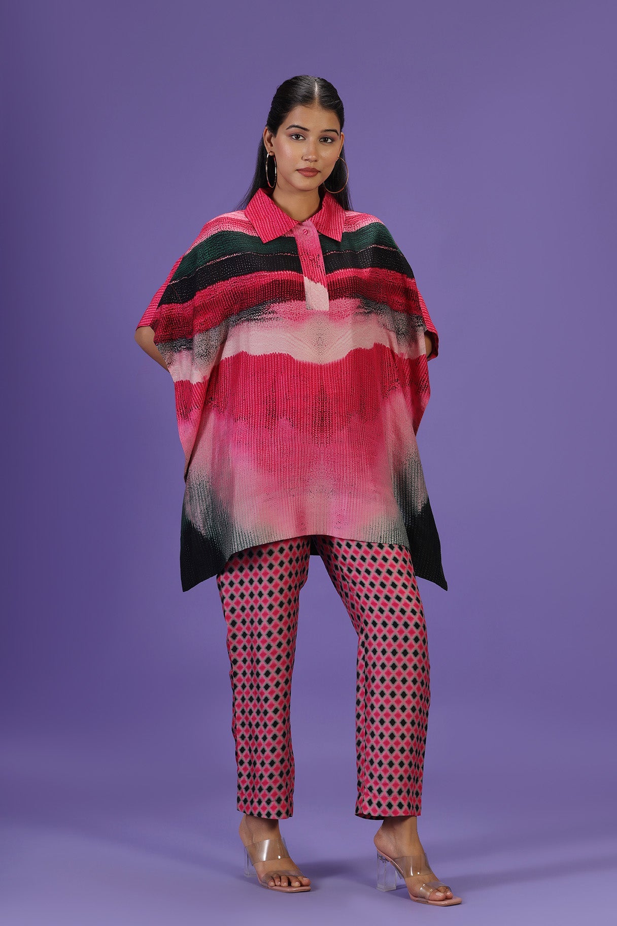 RosÃ© Noir Short Kaftan Style Set