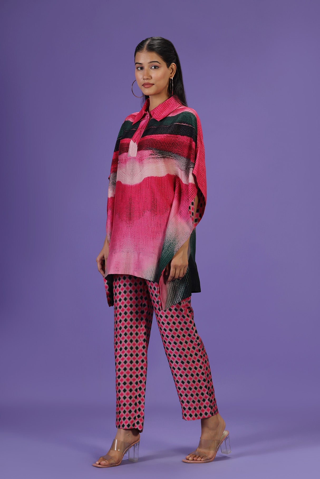 RosÃ© Noir Short Kaftan Style Set