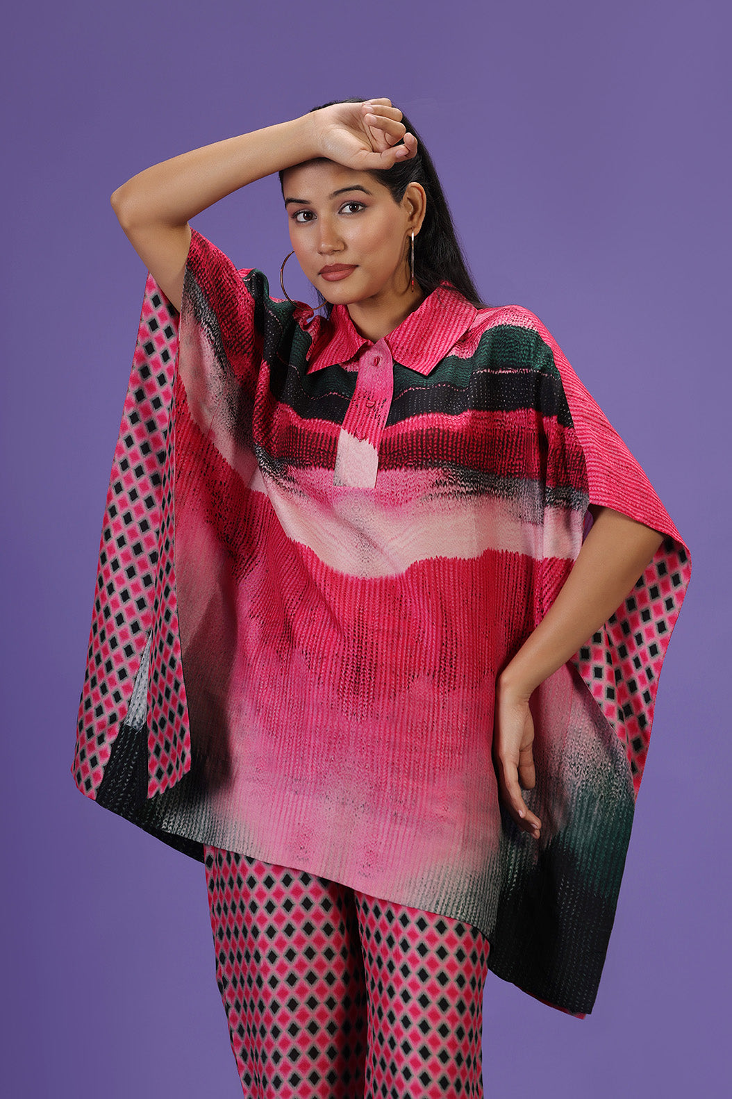 RosÃ© Noir Short Kaftan Style Set
