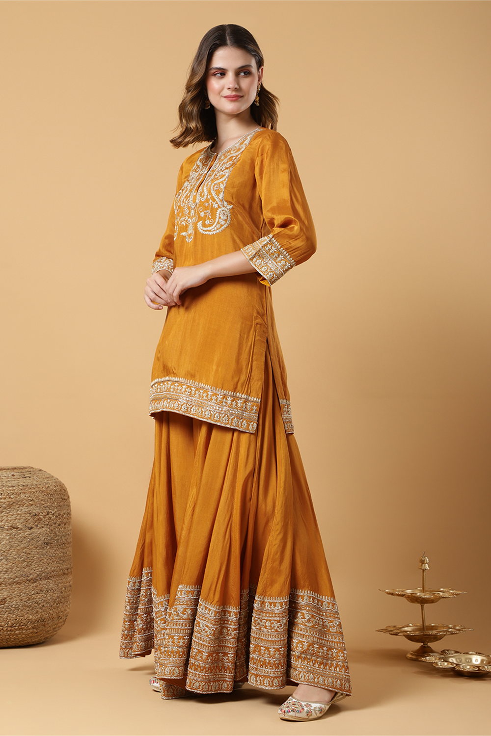 Kesar Gul Sharara set